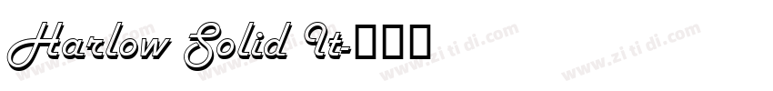 Harlow Solid It字体转换